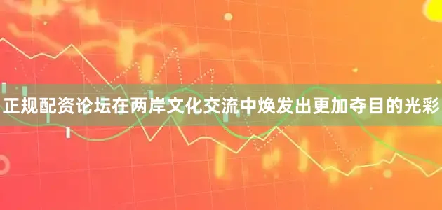 正规配资论坛在两岸文化交流中焕发出更加夺目的光彩